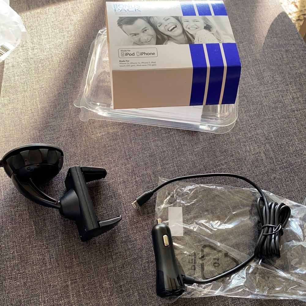 New iPhone  holder for car and car charger